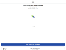 Tablet Screenshot of newburyparkexoticthaicafe.com